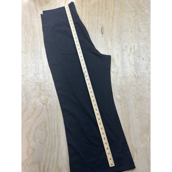 Cabi Snap Crop black snap button side pull on high waist pants size XXL #5867 - Picture 6 of 9